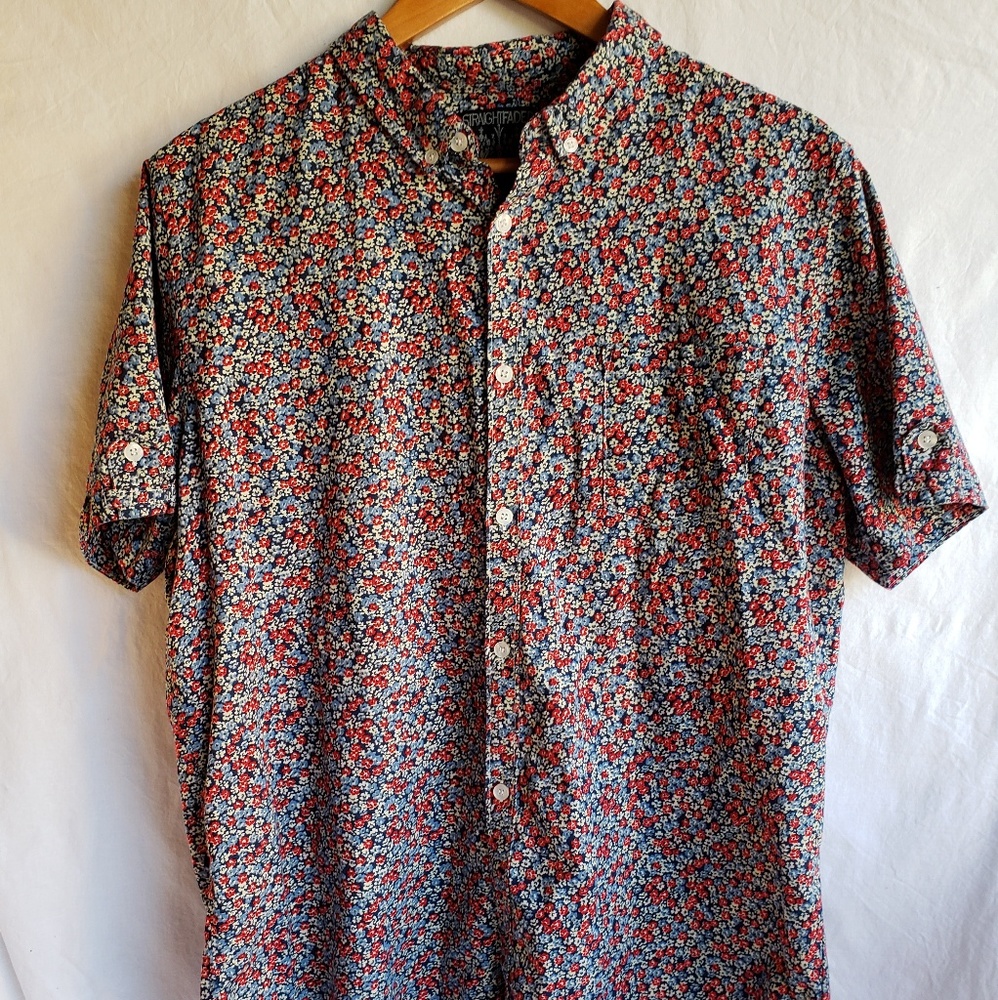 Straight Faded Button Down shirt size Large
